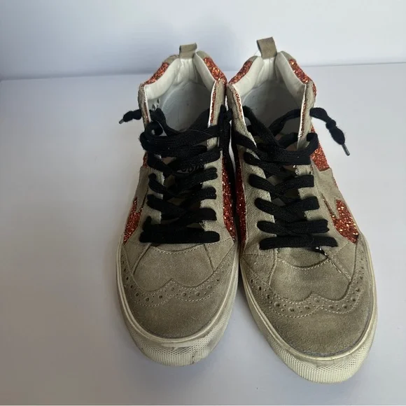 Golden Goose Mid Star Classic in Cinnamon Glitter 39 - Picture 6 of 8